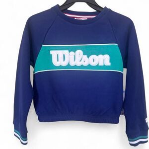 Wilson Girls Blue and Navy Sweatshirt Size 6/6X